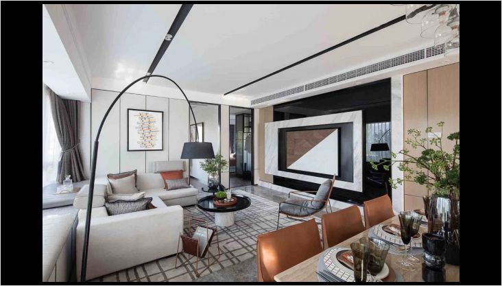 海航疊山院147㎡現(xiàn)代風(fēng)實(shí)景